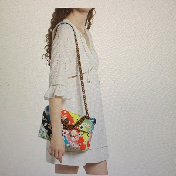 KURT GEIGER LONDON FLORAL RAINBOW SMILEY B… - Picture 4 of 16